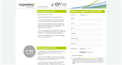 Desktop Screenshot of experteer.cvfirst.com